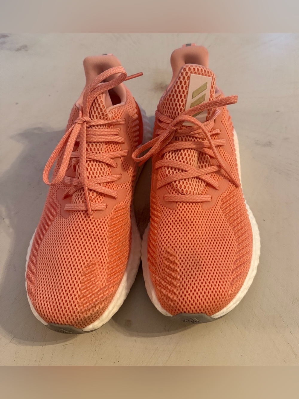 Adidas AlphaBoost running shoes men’s  size 7.5 semi coral